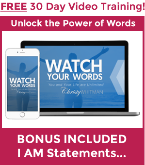 Watch Your Words Free Video Training...
